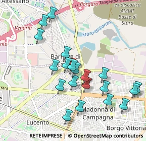 Mappa Via Caltanissetta, 10148 Torino TO, Italia (0.9565)