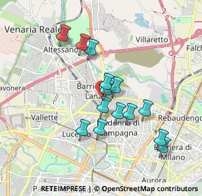 Mappa Via Caltanissetta, 10148 Torino TO, Italia (1.54429)