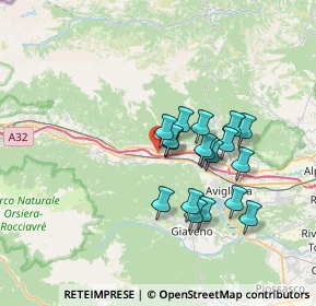 Mappa Via Moncenisio, 10055 Condove TO, Italia (5.80278)