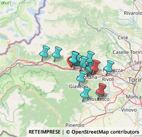 Mappa Via Moncenisio, 10055 Condove TO, Italia (9.0775)
