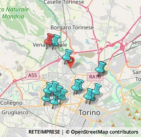Mappa Via A. Badini Confalonieri, 10148 Torino TO, Italia (3.655)
