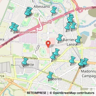 Mappa Strada Com. Altessano Centro commerciale Area 12 a, 10151 Torino TO, Italia (1.3775)