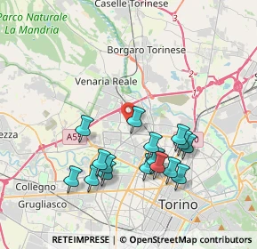 Mappa Strada Com. Altessano Centro commerciale Area 12 a, 10151 Torino TO, Italia (3.69875)