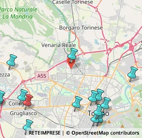 Mappa Strada Com. Altessano Centro commerciale Area 12 a, 10151 Torino TO, Italia (6.31933)