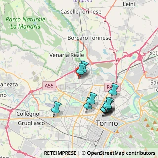 Mappa Strada Com. Altessano Centro commerciale Area 12 a, 10151 Torino TO, Italia (3.87692)
