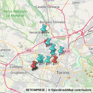 Mappa Strada Com. Altessano Centro commerciale Area 12 a, 10151 Torino TO, Italia (3.41462)