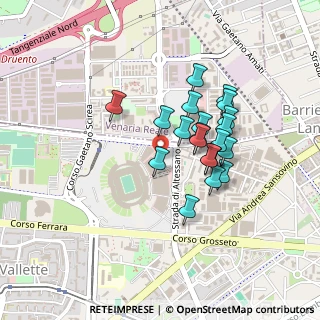 Mappa Strada Com. Altessano Centro commerciale Area 12 a, 10151 Torino TO, Italia (0.3505)