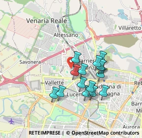 Mappa Strada Com. Altessano Centro commerciale Area 12 a, 10151 Torino TO, Italia (1.51)