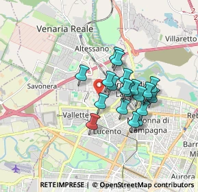 Mappa Strada Com. Altessano Centro commerciale Area 12 a, 10151 Torino TO, Italia (1.3255)