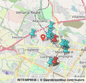 Mappa Strada Com. Altessano Centro commerciale Area 12 a, 10151 Torino TO, Italia (1.61643)