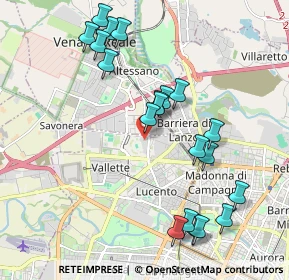 Mappa Strada Com. Altessano Centro commerciale Area 12 a, 10151 Torino TO, Italia (2.1135)