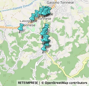 Mappa Via Ettore Fico, 10090 Castiglione Torinese TO, Italia (0.6955)