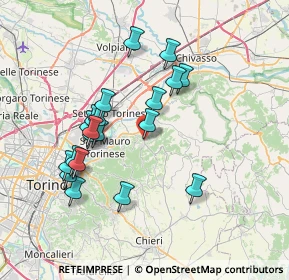 Mappa Via Ettore Fico, 10090 Castiglione Torinese TO, Italia (6.874)