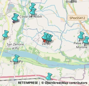 Mappa Via Roma, 27017 Zerbo PV, Italia (2.69643)