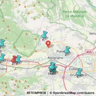 Mappa Via Grange Palmero, 10091 Alpignano TO, Italia (5.94417)