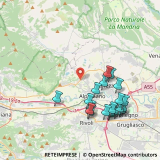 Mappa Via Grange Palmero, 10091 Alpignano TO, Italia (4.479)