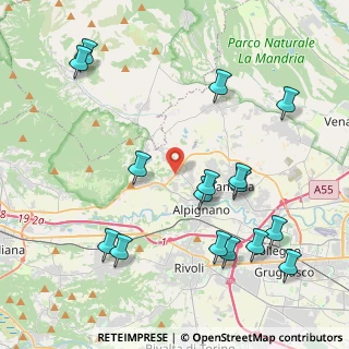 Mappa Via Grange Palmero, 10091 Alpignano TO, Italia (4.81063)