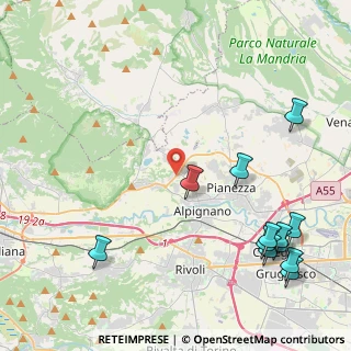 Mappa Via Grange Palmero, 10091 Alpignano TO, Italia (5.77)