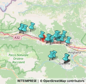 Mappa Via Nazionale del, 10050 Villar Focchiardo TO, Italia (6.617)