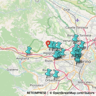 Mappa Via Mompellato, 10091 Alpignano TO, Italia (8.254)