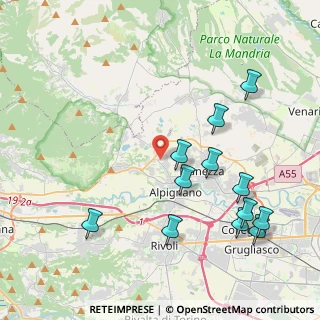 Mappa Via Mompellato, 10091 Alpignano TO, Italia (4.61083)