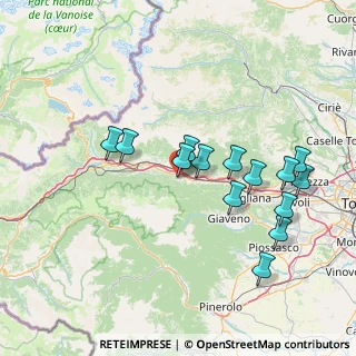 Mappa Via Fratta, 10050 Villar Focchiardo TO, Italia (14.62286)