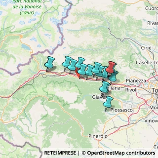 Mappa Via Fratta, 10050 Villar Focchiardo TO, Italia (9.70824)