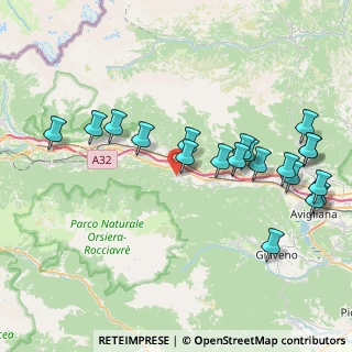 Mappa Via Fratta, 10050 Villar Focchiardo TO, Italia (8.908)