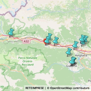 Mappa Via Fratta, 10050 Villar Focchiardo TO, Italia (9.8275)