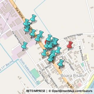 Mappa Via I Maggio, 35040 Boara Pisani PD, Italia (0.175)