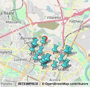 Mappa Via Reiss Romoli, 10147 Torino TO, Italia (1.80333)