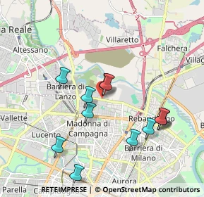 Mappa Via Reiss Romoli, 10147 Torino TO, Italia (1.86833)