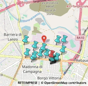 Mappa Via Reiss Romoli, 10147 Torino TO, Italia (0.865)