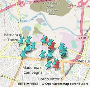 Mappa Via Reiss Romoli, 10147 Torino TO, Italia (0.8265)