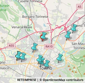 Mappa Via Reiss Romoli, 10147 Torino TO, Italia (4.44545)