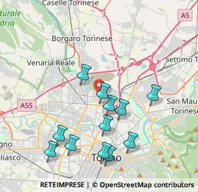 Mappa Via Reiss Romoli, 10147 Torino TO, Italia (3.92333)