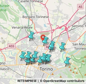 Mappa Via Reiss Romoli, 10147 Torino TO, Italia (3.90667)