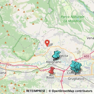 Mappa Strada Pianezza Valdellatorre, 10091 Alpignano TO, Italia (5.24273)