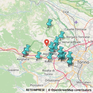 Mappa Strada Pianezza Valdellatorre, 10091 Alpignano TO, Italia (6.84158)