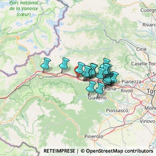 Mappa Via Moncenisio, 10050 Borgone Susa TO, Italia (9.2815)