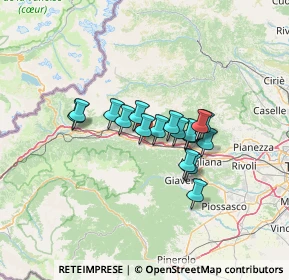 Mappa Via Moncenisio, 10050 Borgone Susa TO, Italia (9.42)