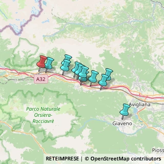 Mappa Via Moncenisio, 10050 Borgone Susa TO, Italia (4.3775)
