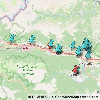 Mappa Via Ponte Dora, 10050 Borgone Susa TO, Italia (9.447)