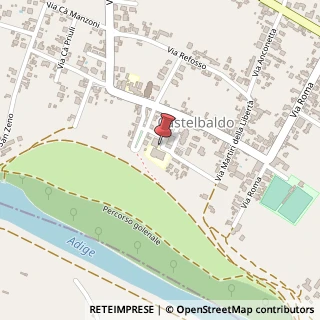 Mappa Piazza Resistenza, 1, 35040 Castelbaldo, Padova (Veneto)