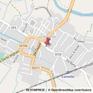 Mappa Via Roma,  26, 27034 Lomello, Pavia (Lombardia)