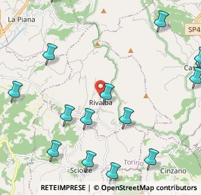 Mappa Via Roma, 10090 Rivalba TO, Italia (3.2095)
