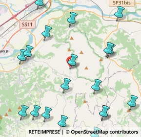 Mappa Via Roma, 10090 Rivalba TO, Italia (5.799)