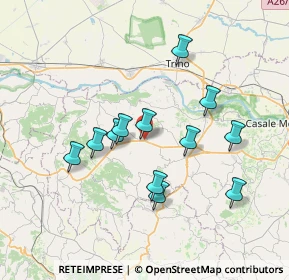 Mappa Strada Bracca, 15020 Mombello Monferrato AL, Italia (6.515)