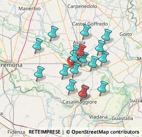 Mappa SS343, 26034 Piadena CR, Italia (11.04722)