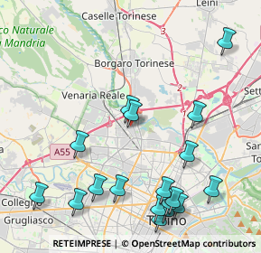 Mappa Via Giovanni de Stefanis, 10148 Torino TO, Italia (5.05889)